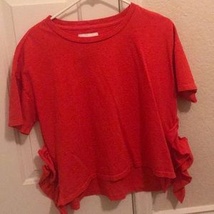 Current/Elliott side ruffle top size 0